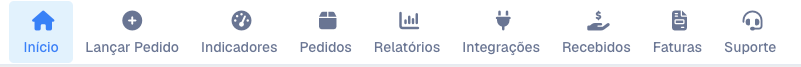 Item Recebidos no menu do Portal B2B