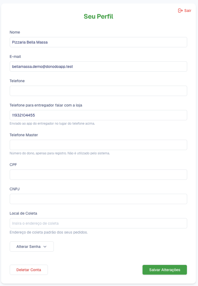 Perfil do cliente